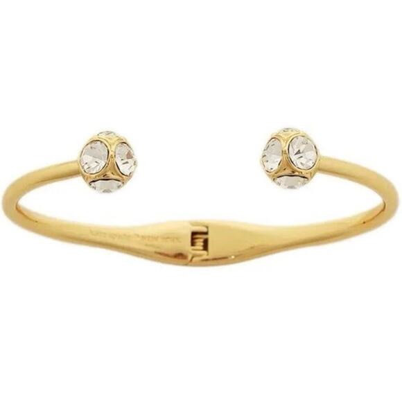 Kate Spade Gold Plated Lady Marmalade Open Cuff Bracelet - Picture 12 of 13